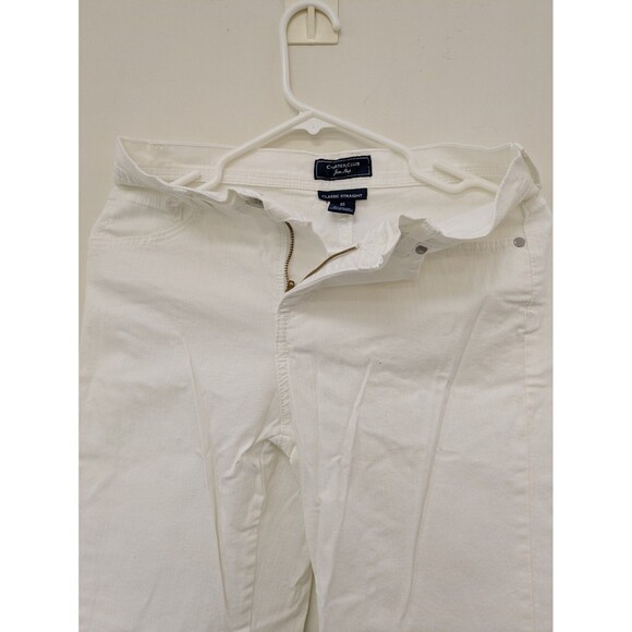 Charter Club White Classic Straight Leg Jeans Women's Size 4S Petite Stretch - Picture 2 of 10